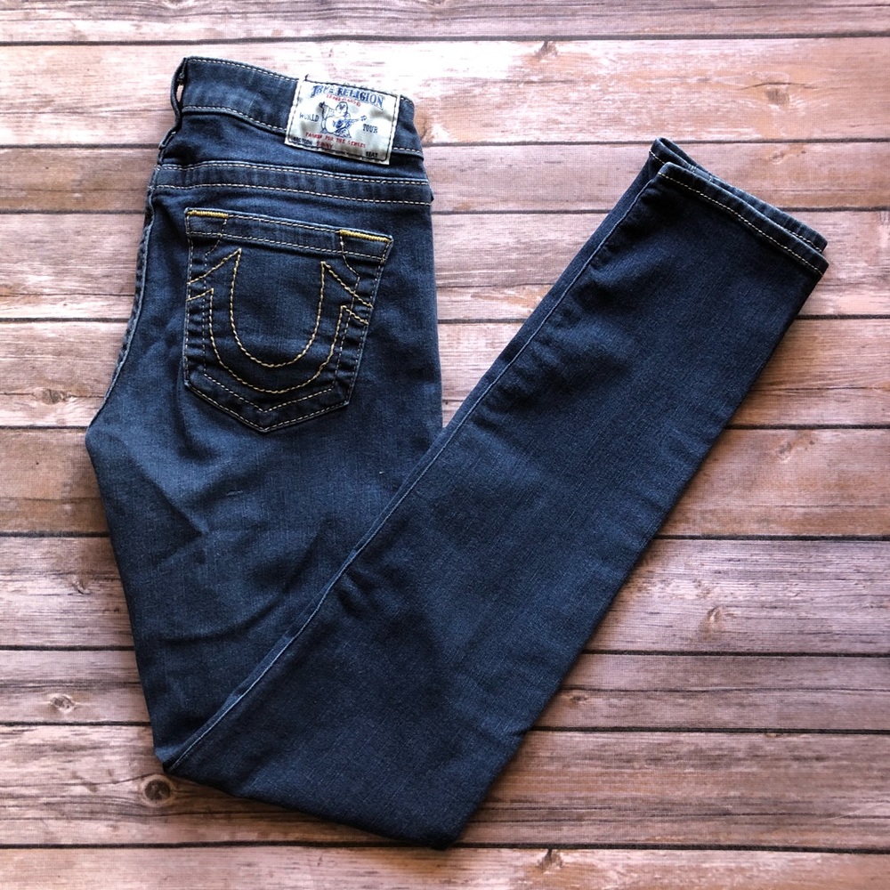 True Religion Dark Wash Skinny Jeans